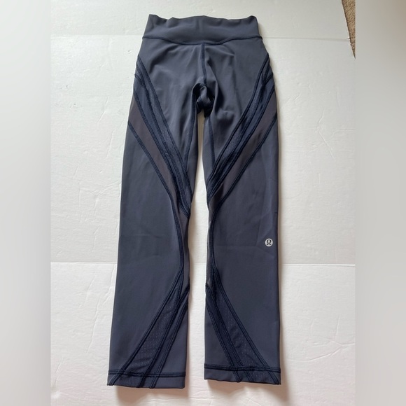Lululemon Wunder Under Crop III and Never Still Crop 21” Both size 2 - Picture 2 of 16